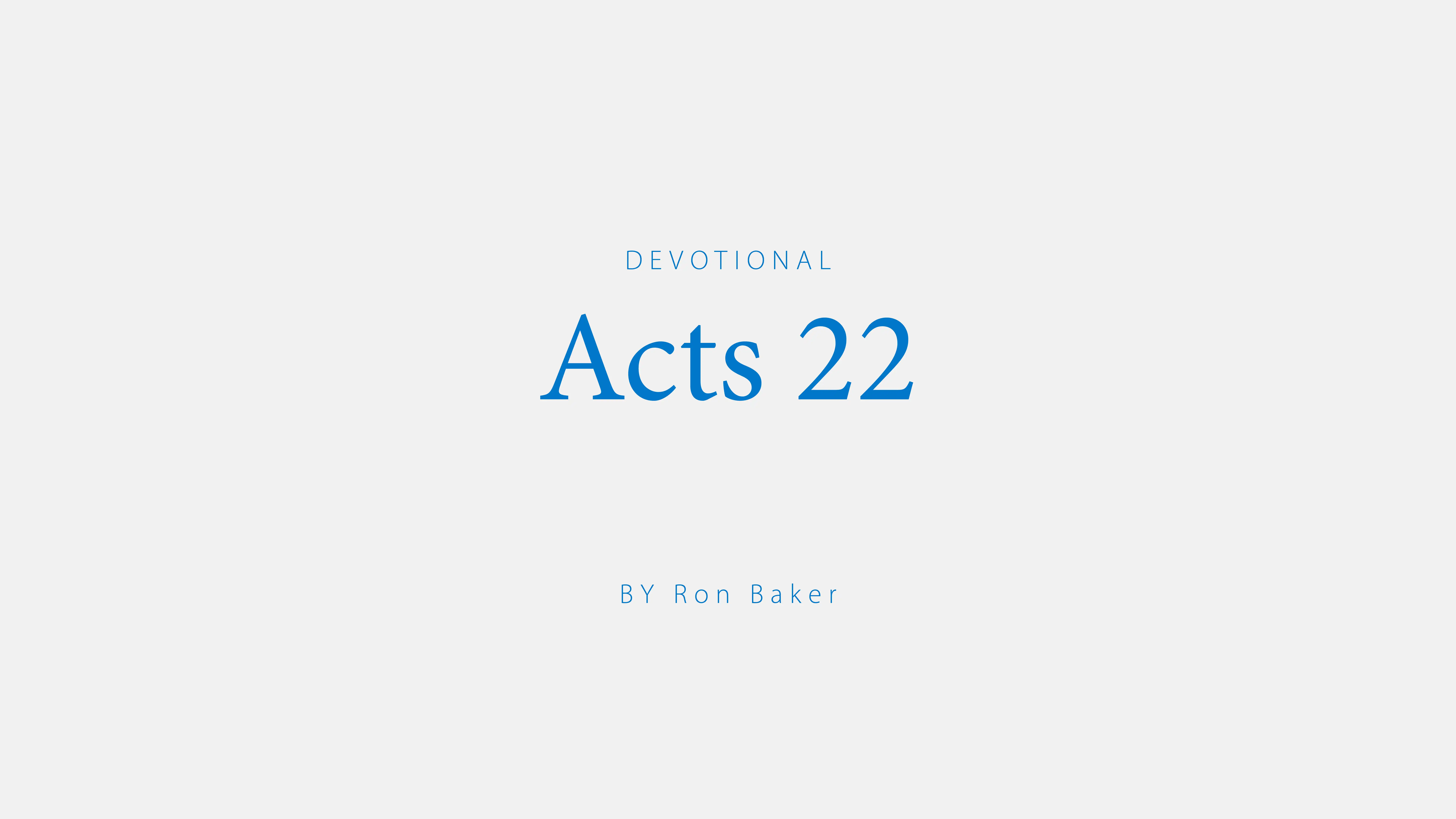 Acts 22